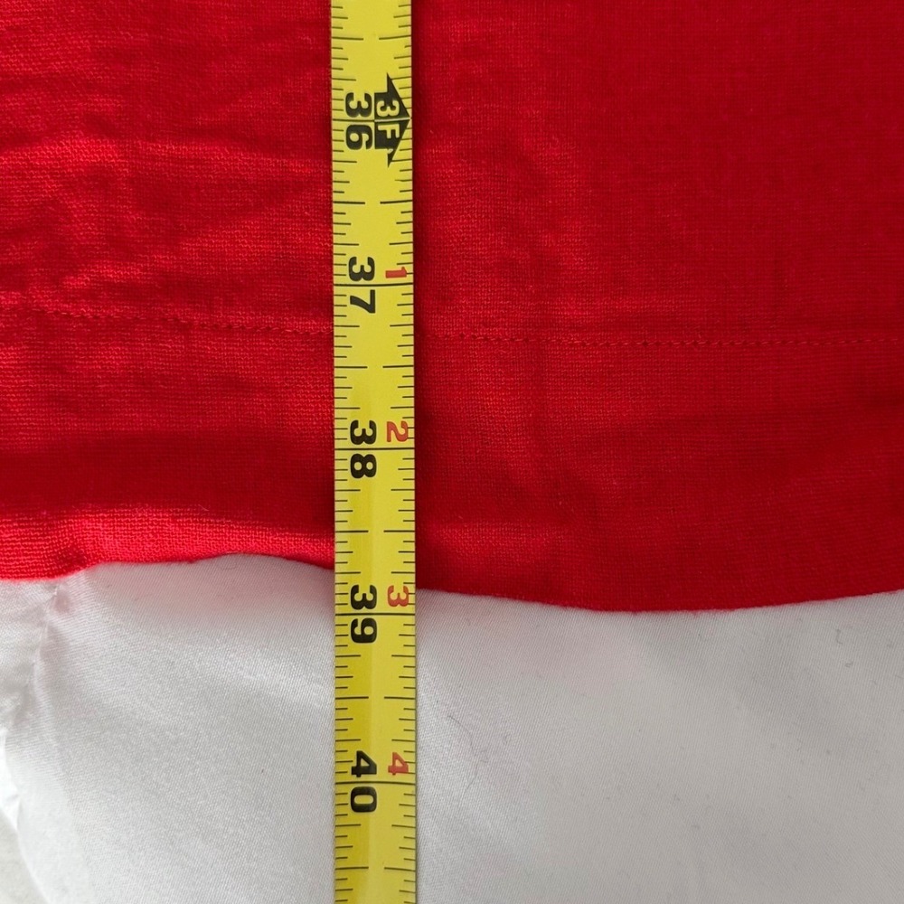 J.Crew Minimalist Womens Red Linen Blend Sleeveless Shift Dress Size 16 - Picture 11 of 11